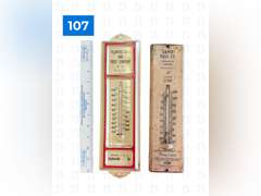 Planters Bank Thermometer & Cayce Yost Thermometer