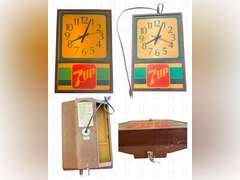Pepsi Thermometer & 7 Up Light Up Clock