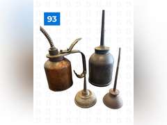 Vintage Oil Cans (4) and Lubricant