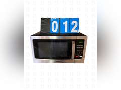Coffee pot, Toshiba, microwave and trash trashcan