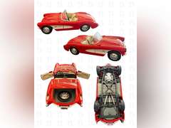 1:18 New Toy MF317 White 1953 Chevrolet Corvette Convertible with Red Interior, 1:18 Red 1957 Chevro