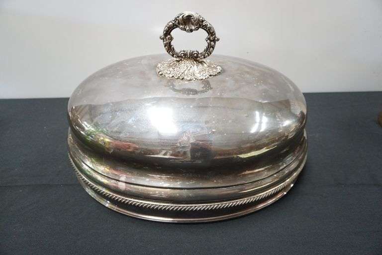 Antique Silver Plate Meat Dome