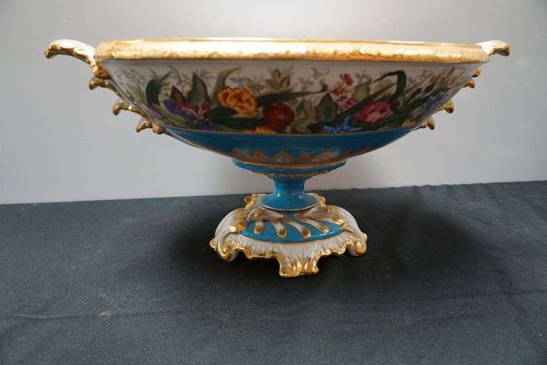 20th Century Paris Porcelain Style Center Bowl