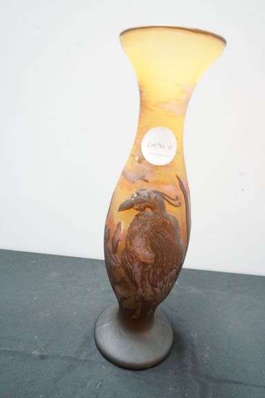 20th Century Cameo Art Glass Vase