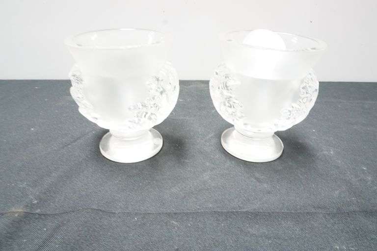 Pair of Signed Lalique