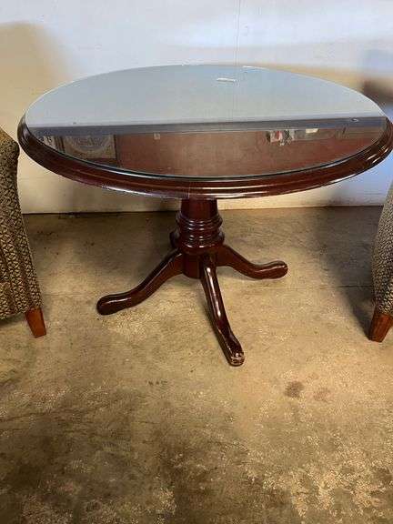 Round Glass Top Table