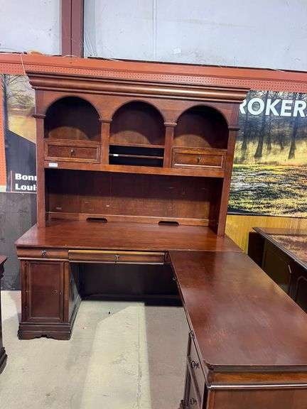 L-Shaped Wooden Desk