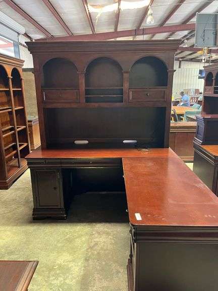 L-Shaped Wooden Desk