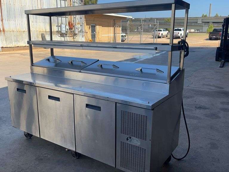 Refrigerator prep table 7ft x 3ft