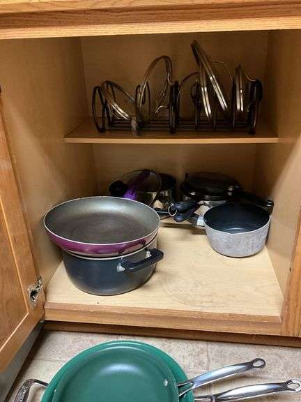 Lower cabinet contents