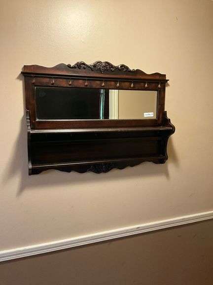 Wall mirror/ coat rack