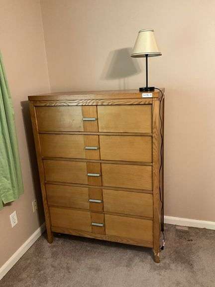 Dresser and lamp
