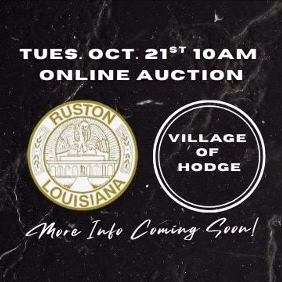 City of Ruston & Town of Hodge Auction - Online Bidding