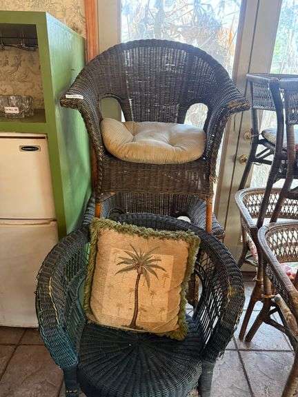 3 Wicker Chairs