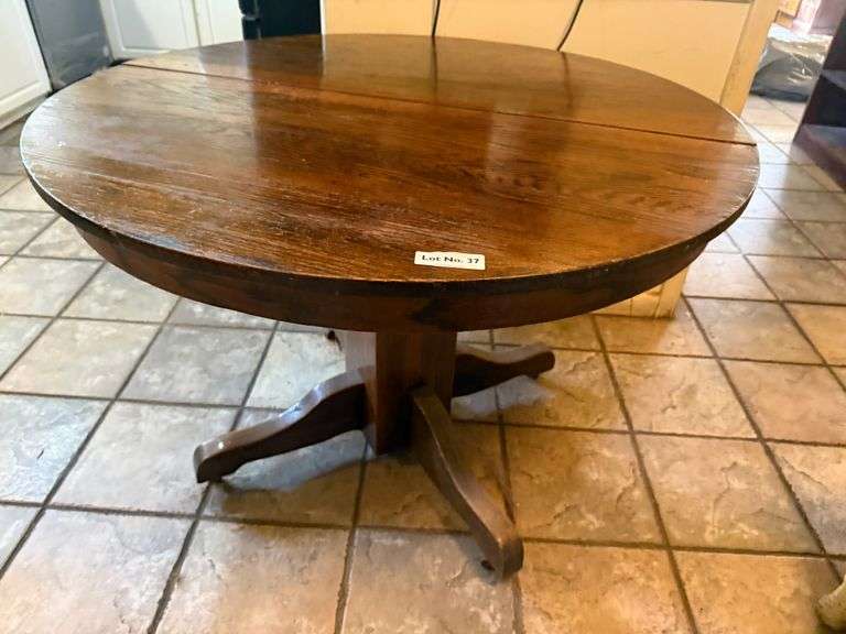 Oak Pedestal Table