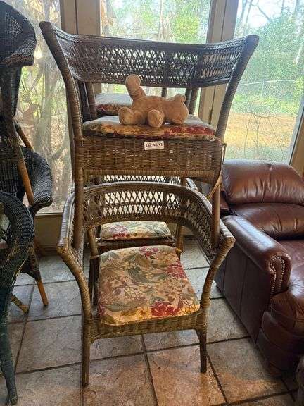 Set of 4 Wicker Chairs