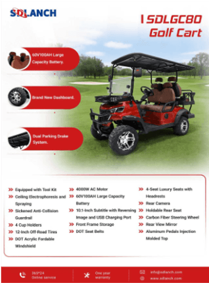 2025 SDLGC80 GOLF CART