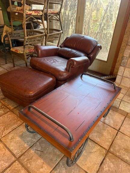 Recliner, Ottoman, & Coffee Table