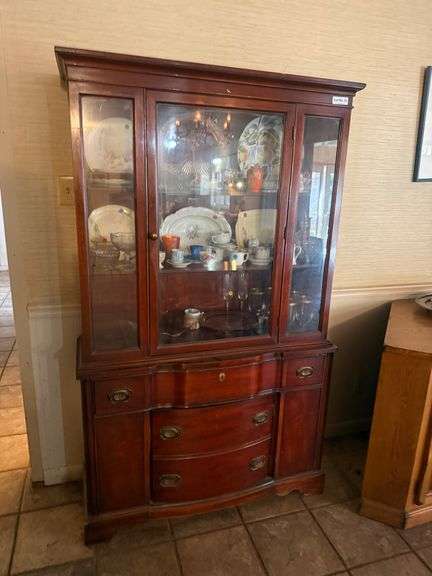 China Cabinet with Contents