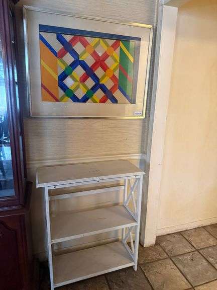 Modern Print & White Shelf