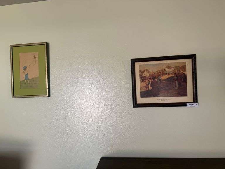 4 Prints & 1 Plate Wall Hanging