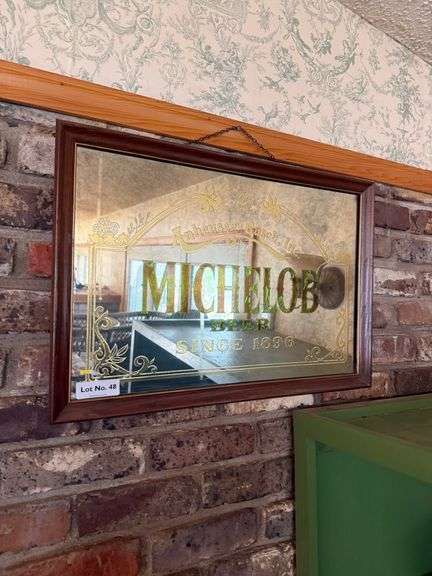 Michelob Beer Sign & Bar Stool