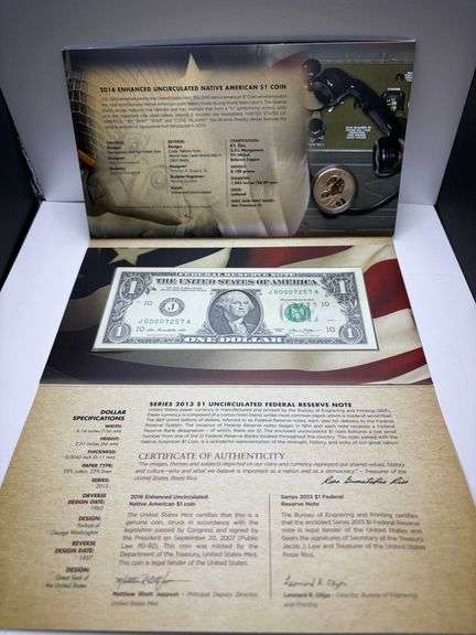 Native American Code Talkers Coin & Currency Set