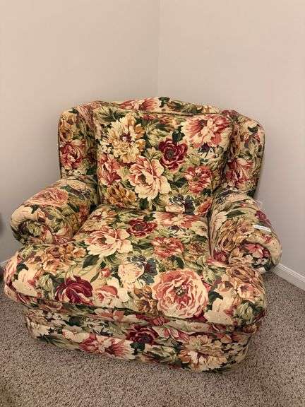 Floral Club Chair