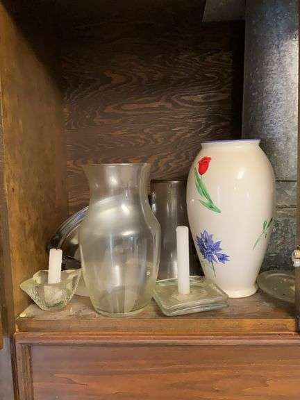 Contents of cabinet above range and Keurig