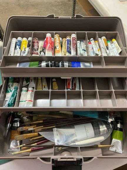 Contents of drawers and art bin box