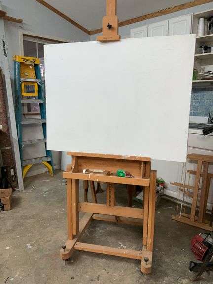 File Cabinet, misc books, frames, art supplies, rolling easel