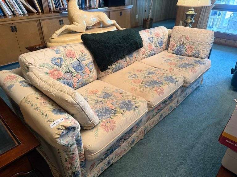Floral Sofa & Loveseat