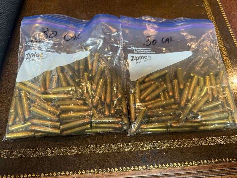 Bags Half Full of .30 Cal Rounds