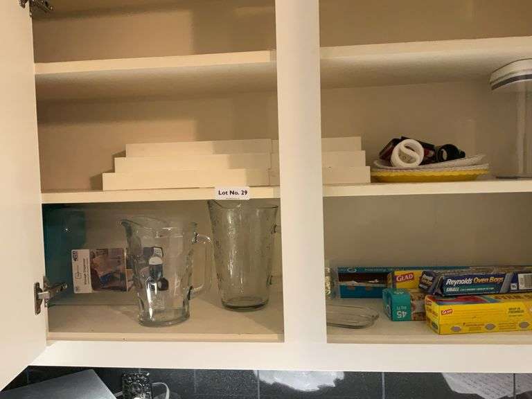 Contents of cabinet