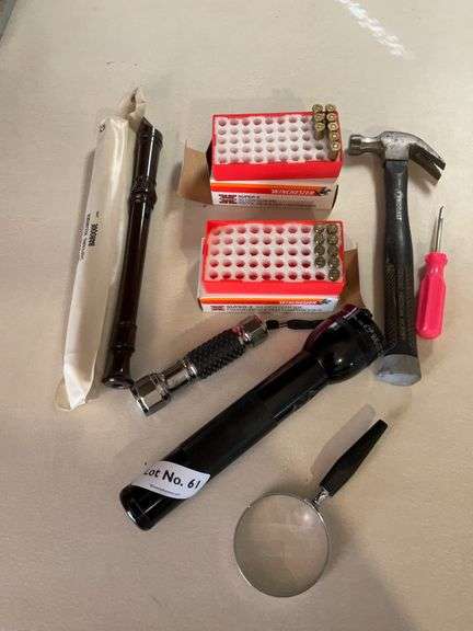 Bullets, flash lights, misc