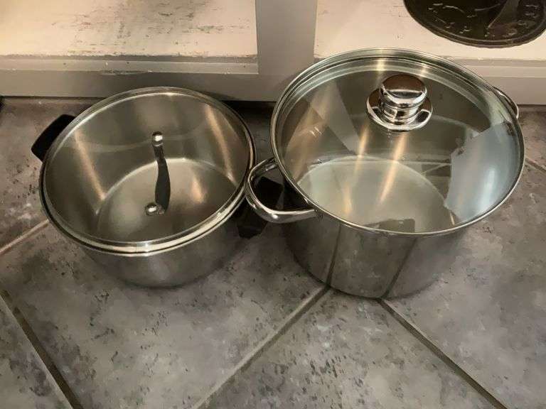 Contents of cabinet, pots and pans