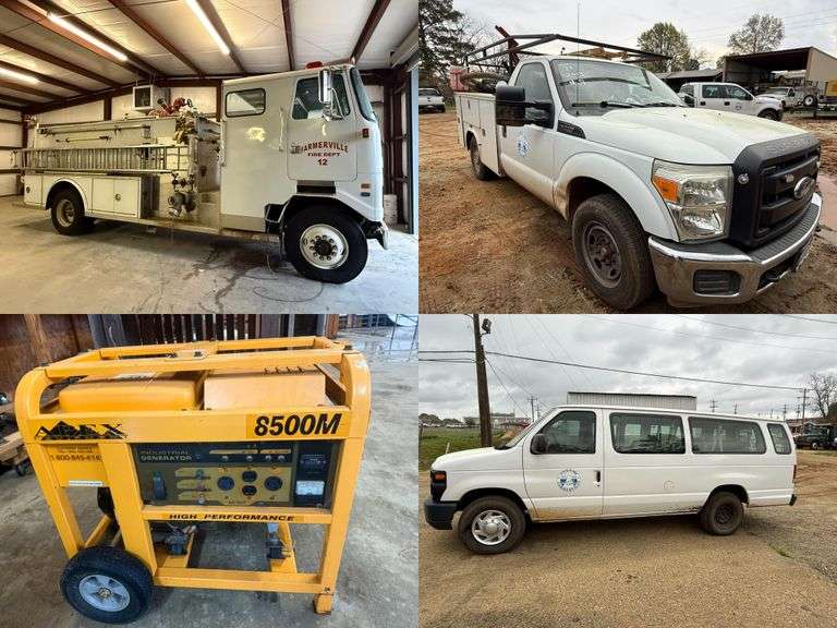 Online Auction Town of Farmerville Surplus Vehicle & Equipment