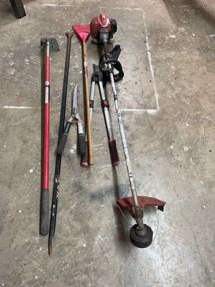 Maruyama BT23L string trimmer, rake, hoe, misc