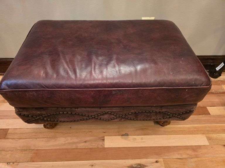 Leather Ottoman