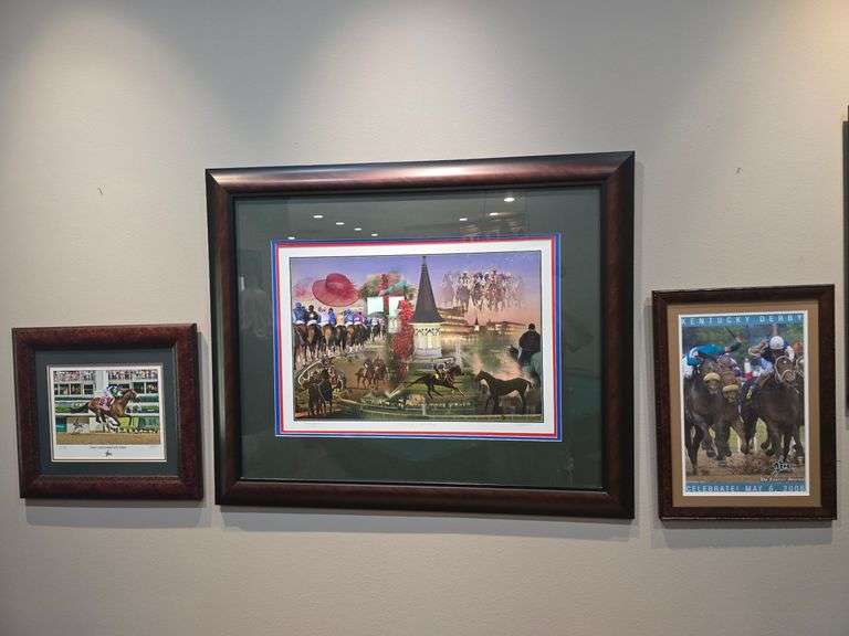 Three Kentucky Derby Signed Prints