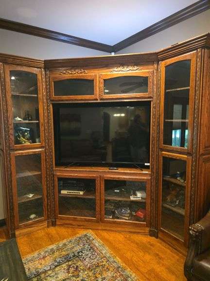3 Piece Carved Entertainment Center
