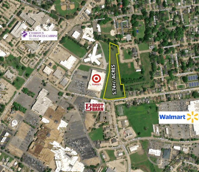 5.74+/- Commercial Acres on Memorial Drive, Alexandria, LA