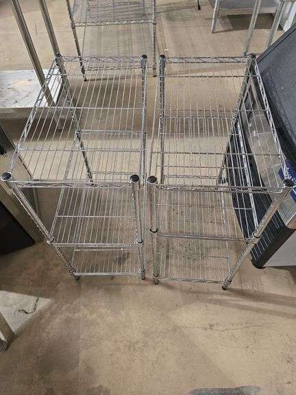 SS WIRE TRAY SHELVING UNIT