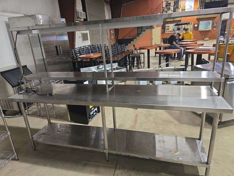 SS SERVING COUNTER WITH WARMING LIGHT FUNCTION