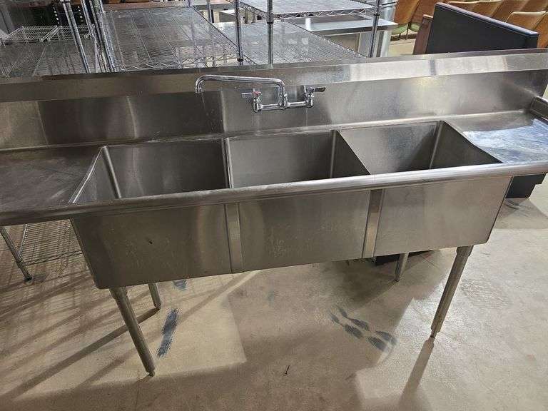 3 BAY SS SINK