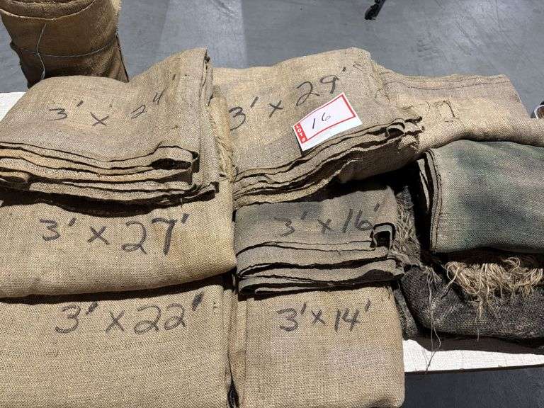 Assorted burlap