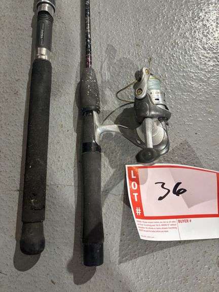 Fishing rod and reel and extra rod
