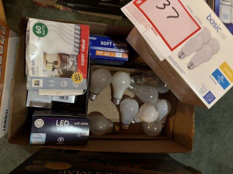 Light bulbs, cordless phones, map for quarters
