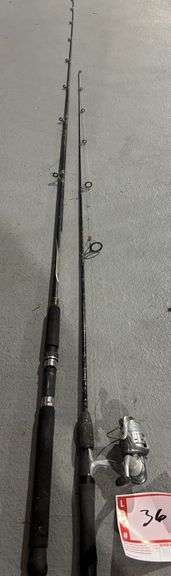 Fishing rod and reel and extra rod