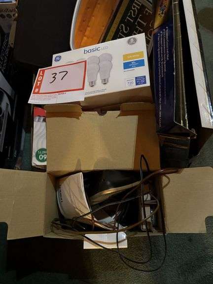 Light bulbs, cordless phones, map for quarters